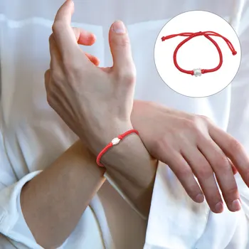 

1Pc Bracelet Auspicious Festive Lightweight Red Rope Bangle Wrist Decor Ox Year Bracelet for New Year