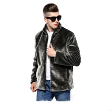 Мужская Шуба, норковая зимняя куртка из искусственной кожи, мужской кардиган на молнии, мужские кожаные куртки, мотоциклетная замша, черный, синий, фиолетовый, бренд