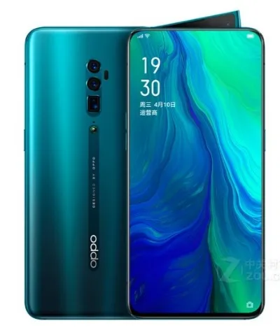 Мобильный телефон Oppo Reno 10x zoom Snapdragon 855 6," ips 2340X1080 8 Гб ram 256 ГБ rom 48.0MP слайд-камера NFC Fing - Цвет: Зеленый