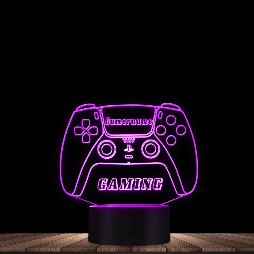 Lighting Gamer Night Light Acrylic Personalised Gift Colour Changing Light 3D Retro Arcade Game