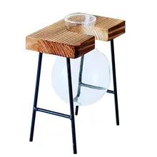 Creative Wrought Iron Hydroponic Vase Small Fresh Living Room Decoration Flower Arrangement Glass Transparent Small Flask Hot