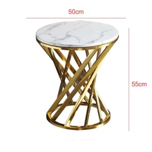 Marble top with metal base cofffee table 