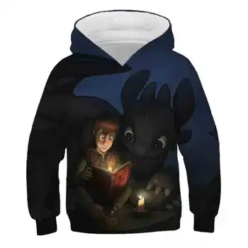 

children How To Train Your Dragon 2019 Hoodie Sweatshirt boys girls Long Sleeve Clothes kids size Tops Hip Hop Pullovers Spring