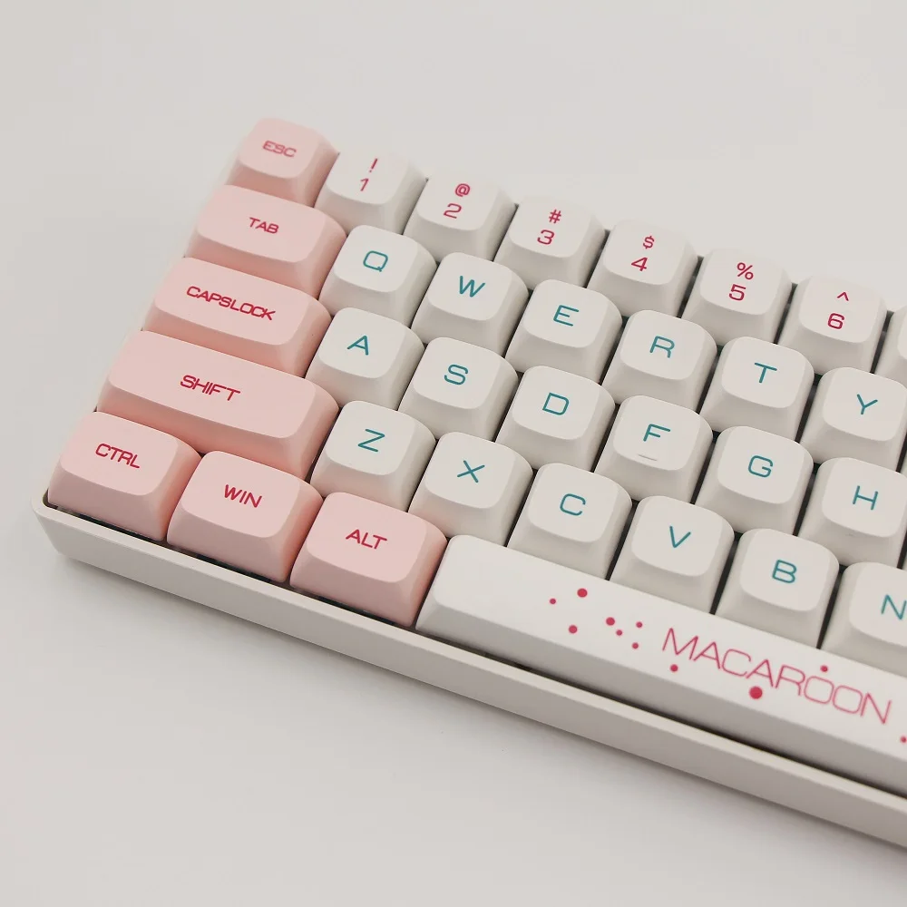 129 Key PBT Keycap DYE-SUB XDA Profile Macaron Keycap Theme  Personalized Minimalist Keycap For Mechanical Keyboard MX Switch