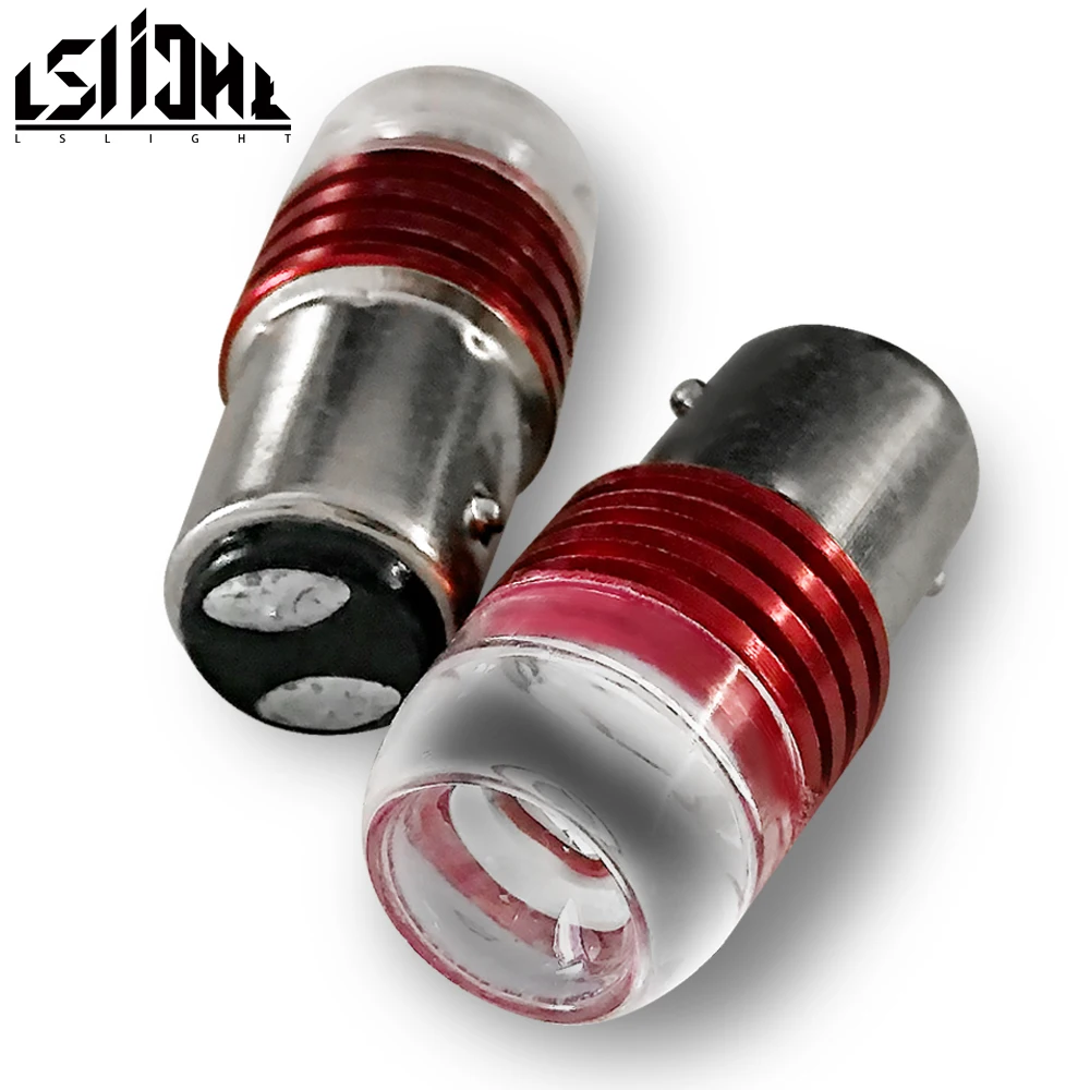 TS светильник 2X1156 BA15S 1157 BAY15D красного цвета лампа 5630-3SMD супер яркий светодиодный