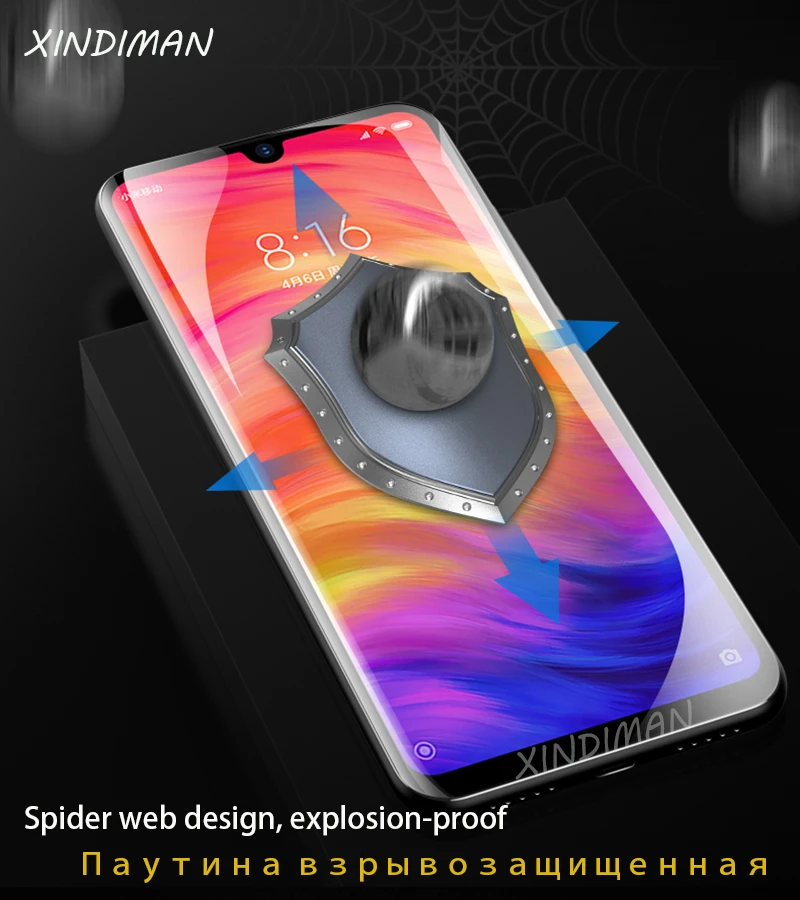 XINDIMAN 25D полностью Гидрогелевая пленка для xiaomi redmi K20 K20pro Защитная пленка для экрана для xiaomi redmi Note7 note7pro Передняя Задняя мягкая пленка