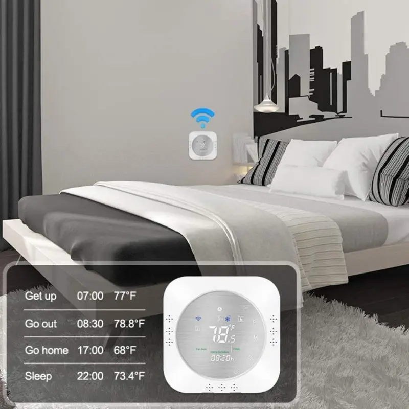 

Smart Heat Pump US Standard WiFi Smart Thermostat Temperature Controller