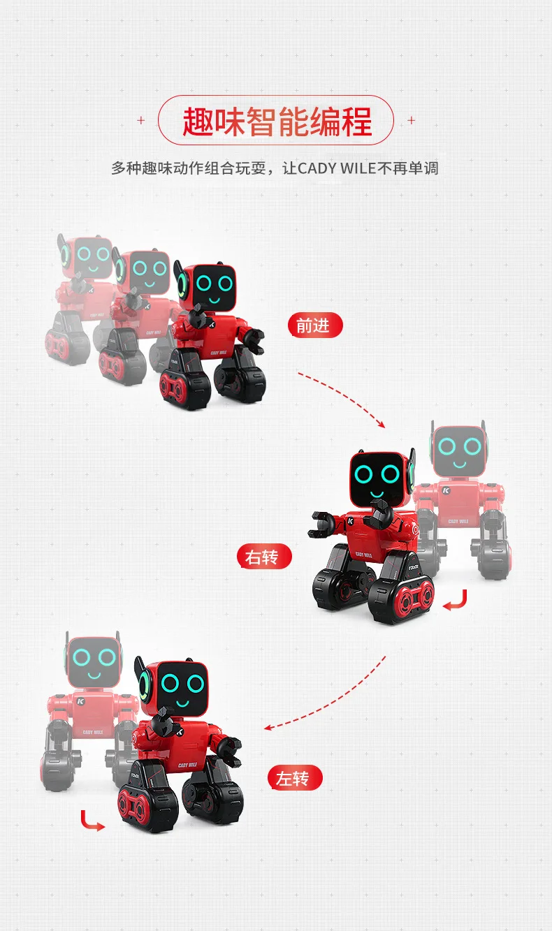 Smart Remote Control Robot Programming Voice Dialogue High-Tech Early Learning 6-Year-Old Boy CHILDREN'S Toy