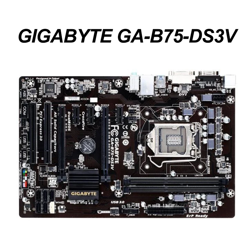 Для GIGABYTE GA-B75-DS3V Материнская плата Socket LGA 1155 DDR3 B75-DS3V 16GB USB2.0 USB3.0 Intel B75 оригинальная