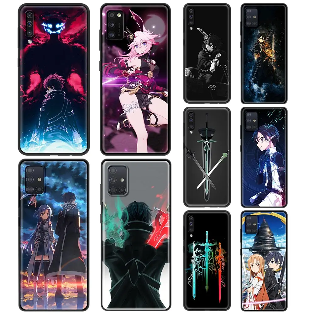 

Case For Samsung Galaxy A50 A51 A70 A71 A10 A20 A30 A40 A11 A21s A31 A41 TPU Soft Phone Cases Cover Sword Art Online