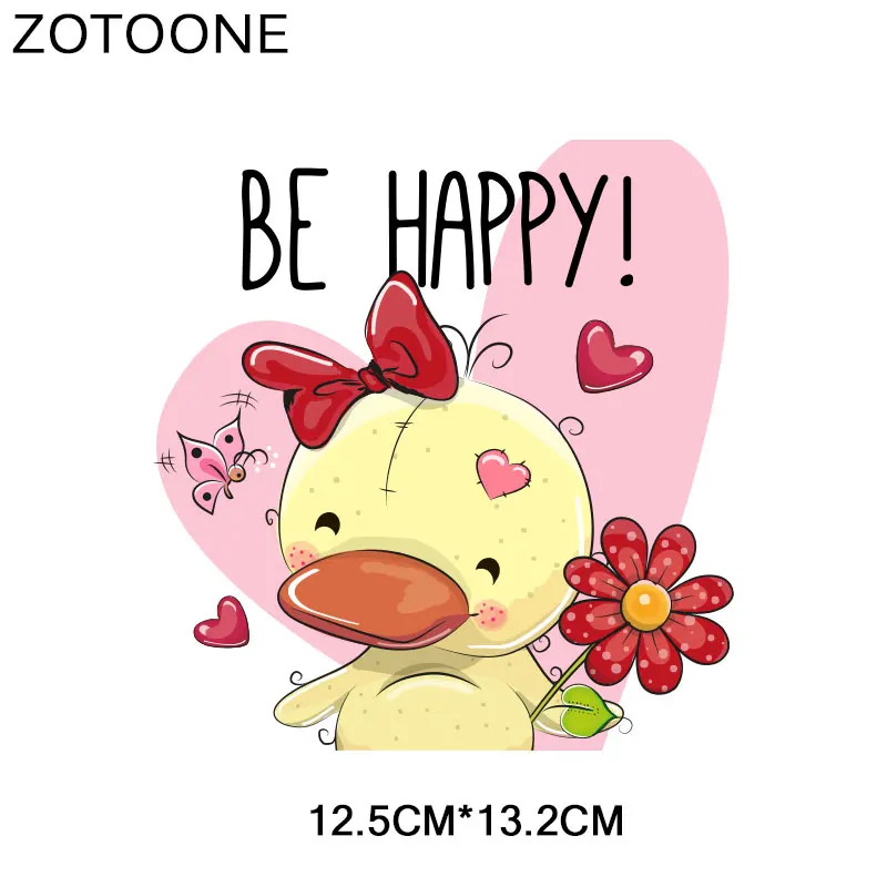 ZOTOONE железные милые животные Сова заплатка "медведь" передачи для одежды Аппликации DIY Футболка теплопередача аппликации наклейка E