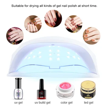 

40W LED UV Nail Dryer Painless Nail Drying Lamp with 4 Timer Setting LCD Display Nail Art Tools