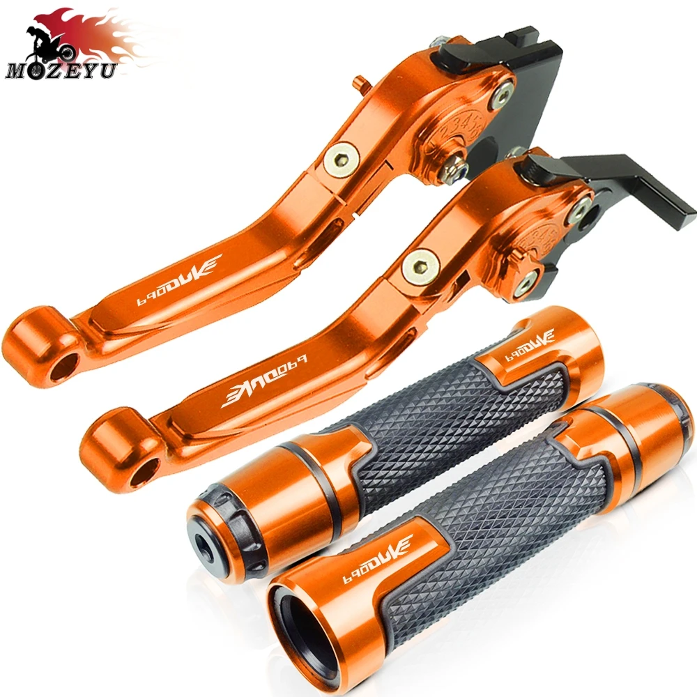 Для KTM 690DUKE 690 2008-2011 2010 2009 мотоцикл регулируемый тормозной рычаг сцепления и рукоятка ручек DUKE 690 руль
