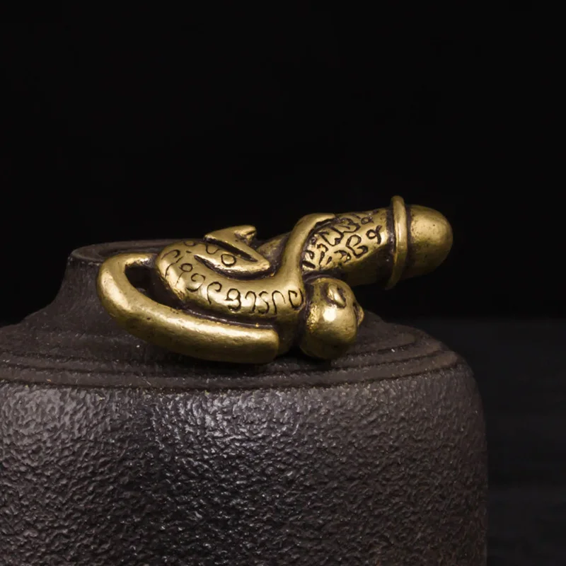 brass monkey penis keychain pendant (7)