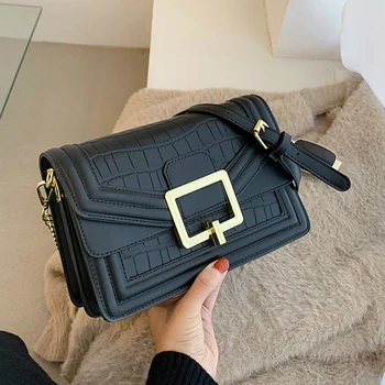 

Stone patent Crossbody Bags For Women 2020 Sac A Main Female Small Handbag Small Bag PU Leather Hand Bag Ladies Designer