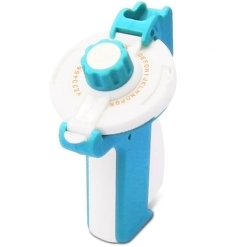 3D DIY Ручная маркировочная машина для MOTEX E-202 кодировочная машина Bump персонализированный стерео принтер для тиснения 9 мм декоративные наклейки - Цвет: light blue