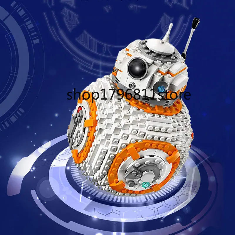 35020, 2069 шт., Звездные войны, миниатюрные BB-8, дроид, робот, Обучающие строительные блоки, кирпичи, детские игрушки, Рождественский подарок 75187