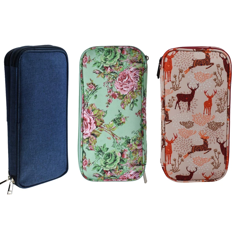 Сумка для хранения вязания пустой крючок набор спиц органайзер чехол игл ножниц