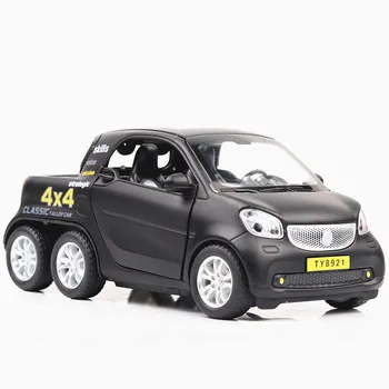 

Children's Smart Car Model Pickup Alloy Car Model Pull Back Sound and Light Door Toy