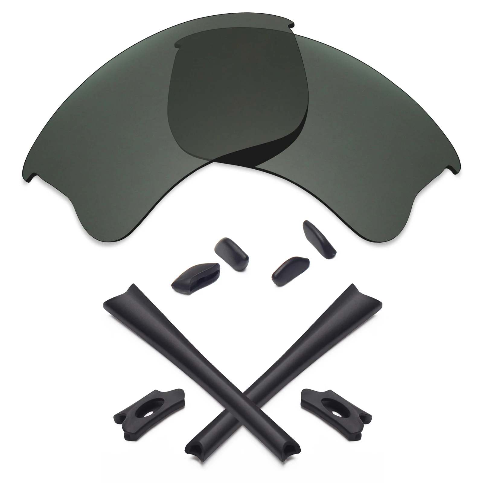Поляризованные Сменные линзы Mryok для солнцезащитных очков с защитой от брони, XLJ(только линзы)-несколько вариантов - Цвет линз: Grey Green
