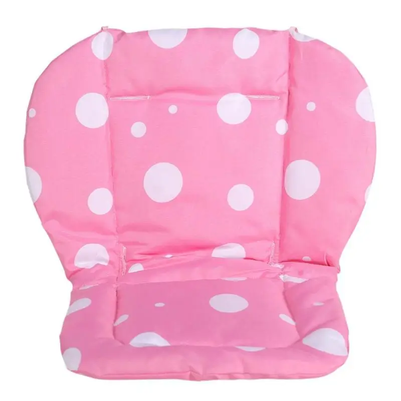 Детская подушка для сиденья, утолщенная подушка для сиденья в горошек, аксессуары для коляски - Цвет: Розовый