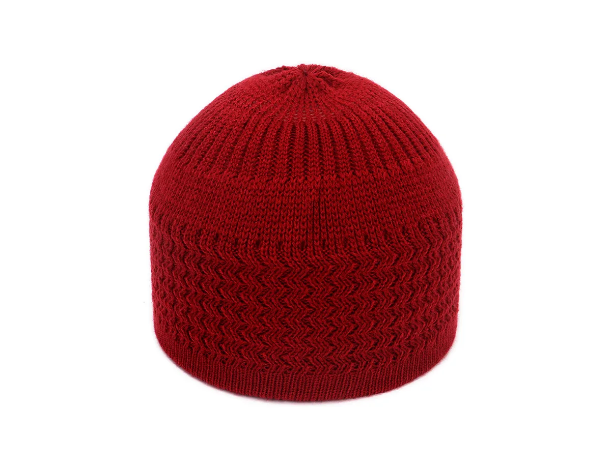 2021 New Pencil Cap Otton Skull Cap Beanie Kufi with Checkered-Knit Pattern in Solid Colors for Everyday Wear 