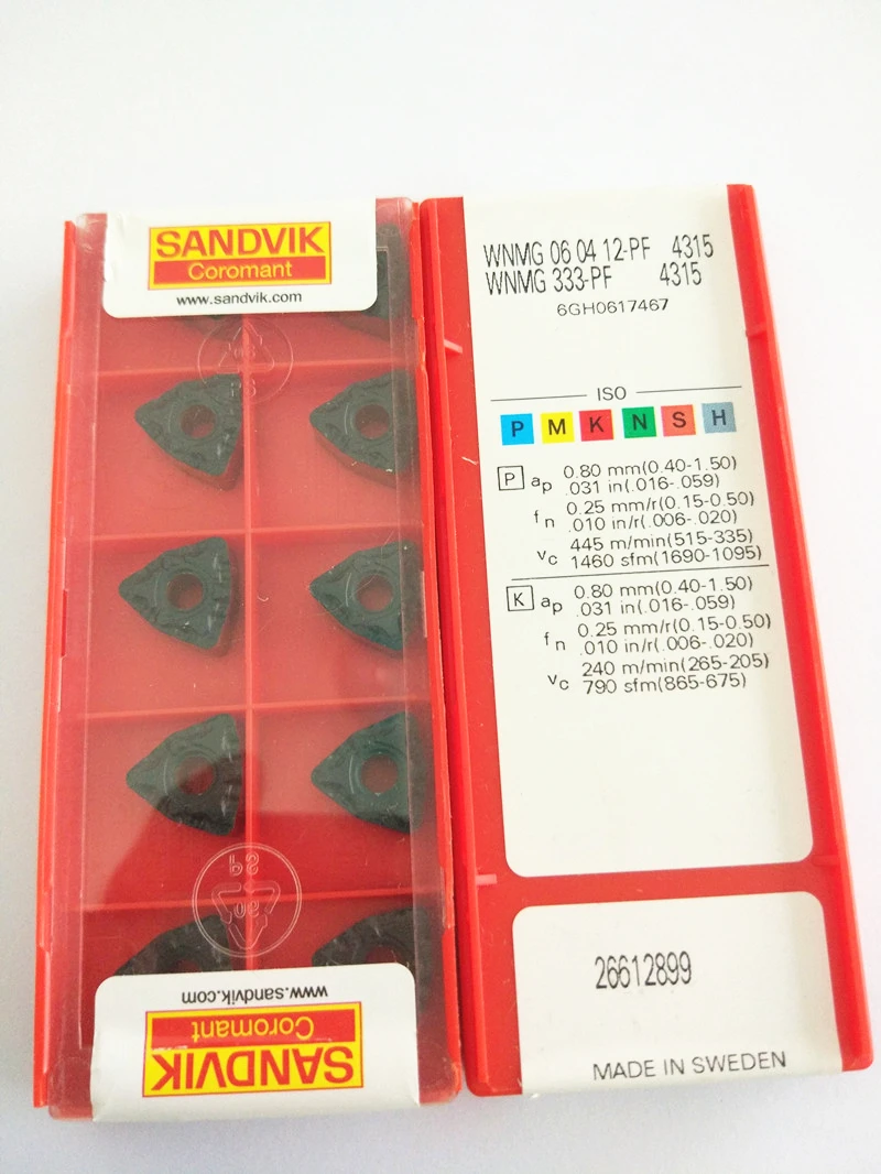 10pcs WNMG060412-PF4315 WNMG333-PF4315 Original CNC Carbide Inserts Milling turning tools