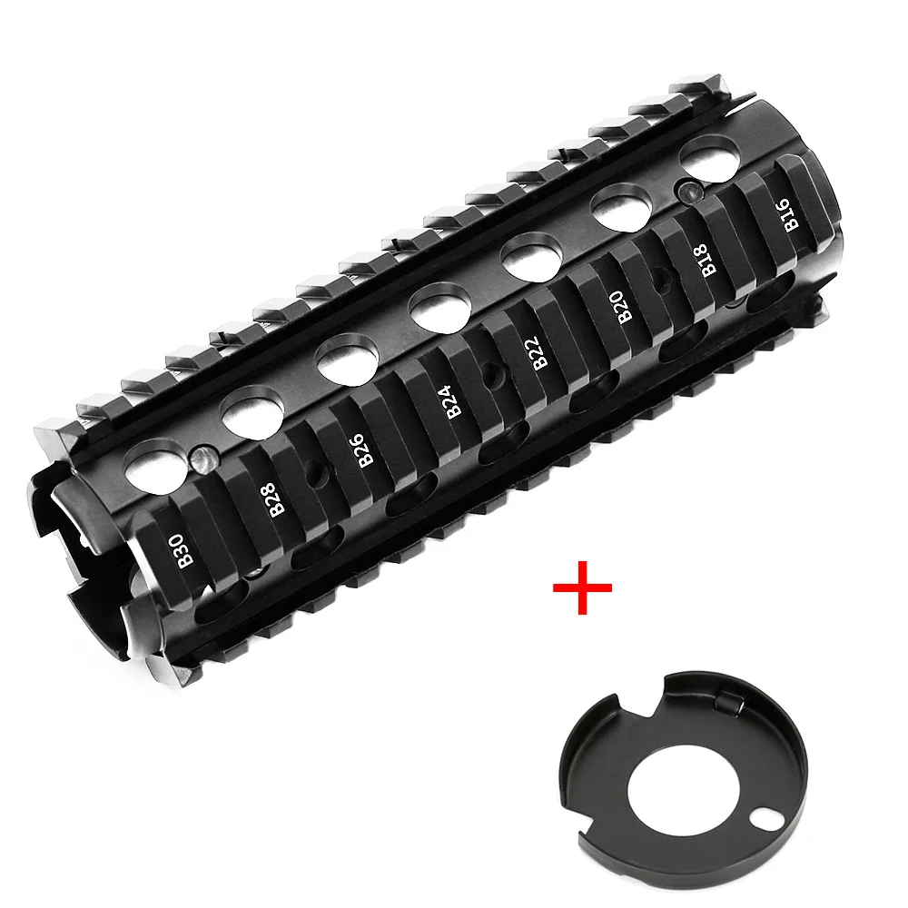 RIS Handguard M4/M16 страйкбол AEG RIS Handguard 6,7 дюймов CNC Picatinny Quad Rails Handguard 20 мм 4 рейка система крепления Tacband G13M серия - Цвет: RIS Handguard