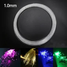 Пластиковый волоконно-оптический кабель свечение 1,0 мм 100-300 м/рулон PMMA светодиодный светильник Прозрачный DIY светодиодный потолочный светильник