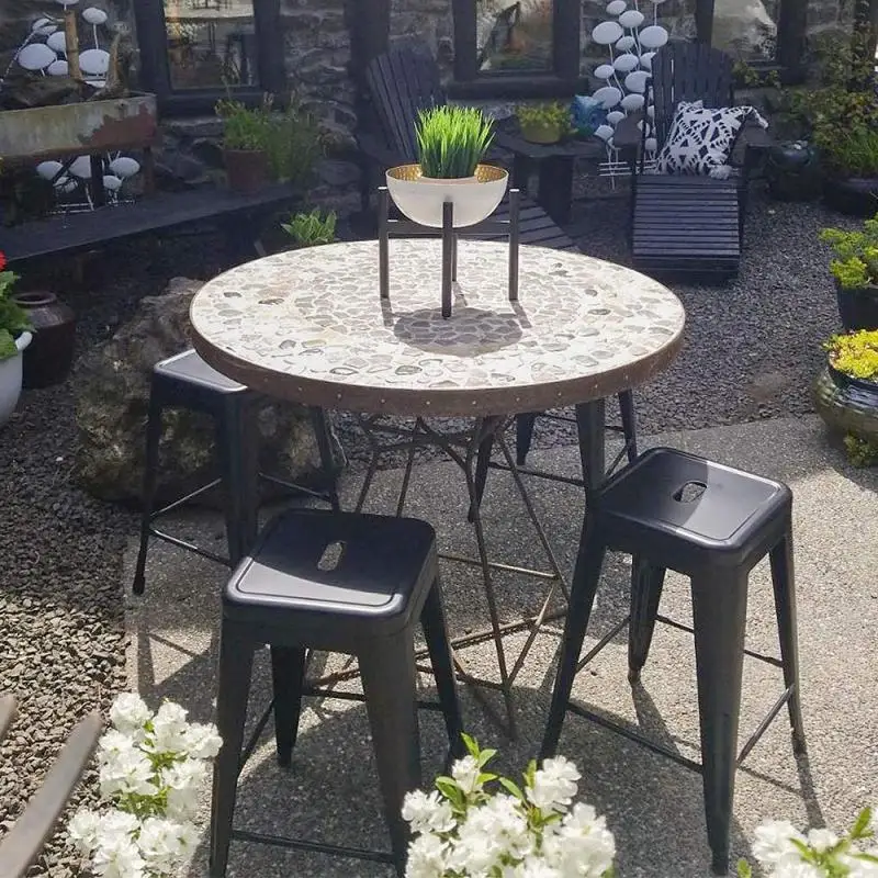 14 шт. металлические стулья из кованого железа в стиле ретро | Мебель