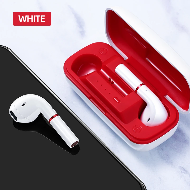White Новое обновление JOYROOM JR-T06mini TWS наушники настоящие Беспроводные Bluetooth 5,0 наушники сенсорное управление гарнитура в ухо HD шумоподавление - Цвет: White