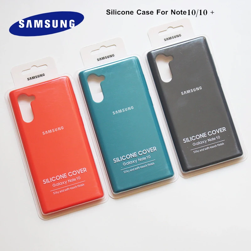 

Note10 case Original Samsung Galaxy Note 10 Pro Full Frame Case Liquid Soft-Touch Silicone Cover For Galaxy Note 10/10+ With Box