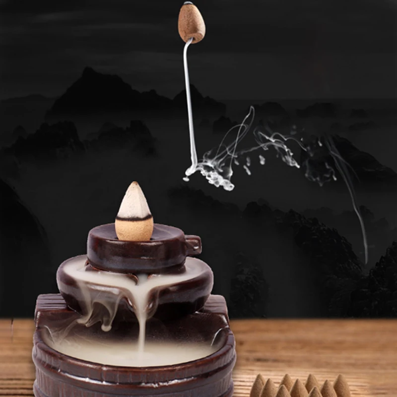 60/140/290Pcs/Bag Incense Cones For Backflow Tower Natural Sandalwood Agarwood