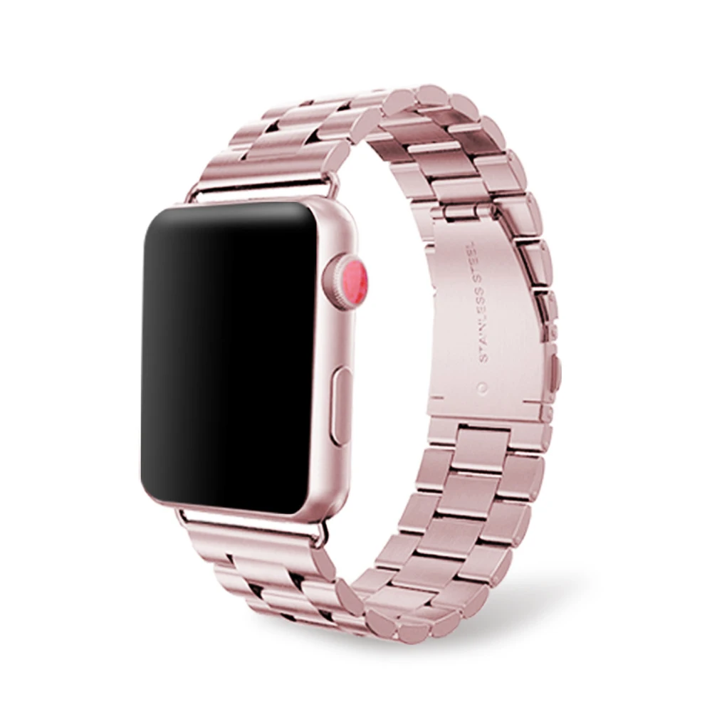 Ремешок из нержавеющей стали для Apple Watch 42 мм серия 5 4 3 2 1 сменная классическая версия для iWatch ремешок 38 мм металлический ремень