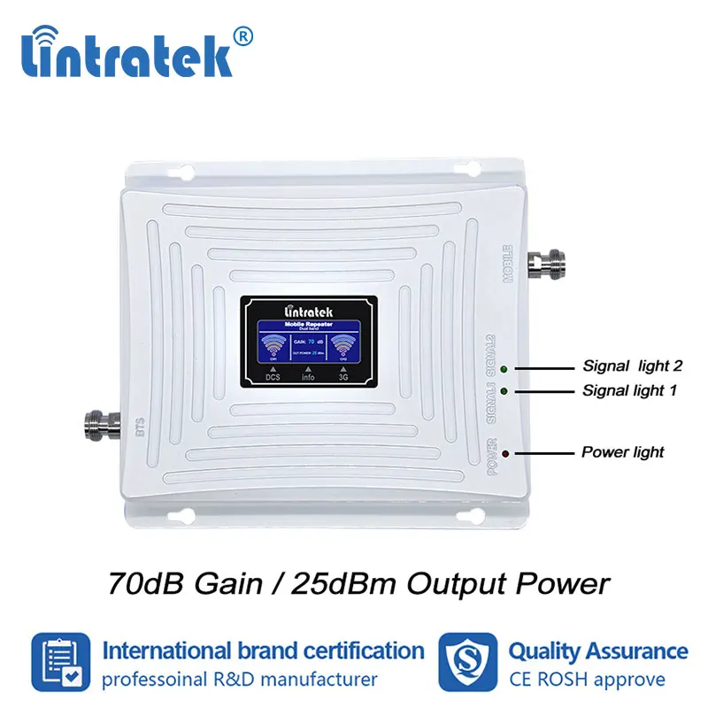 Ретранслятор Lintratek 3g 4g 1800 2100 двухдиапазонный 4G LTE DCS 1800mhz 3g 2100mhz UMTS Усилитель сотового сигнала Усилитель сотового телефона#8