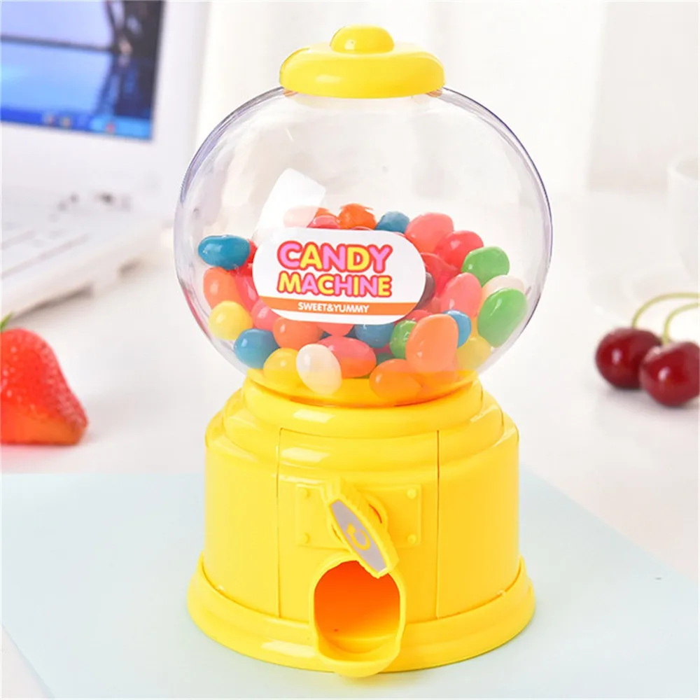 Мини игрушечная коробка конфет машина пузырьковый диспенсер монета банк детская игрушка сберегающий банк хранение денег Конфеты Диспенсер Коробка детский подарок - Цвет: YE