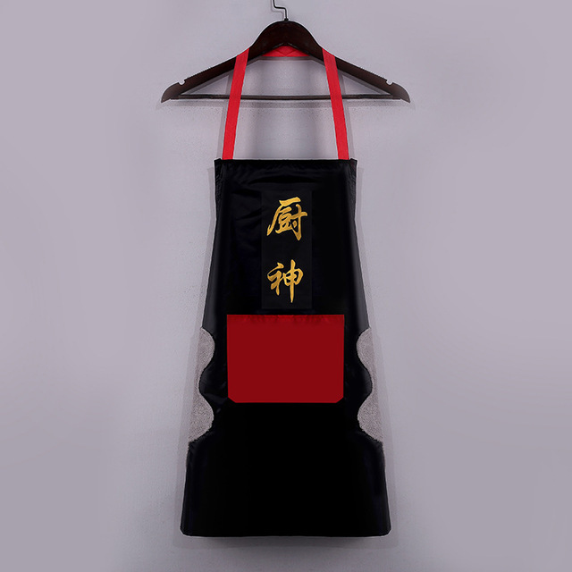 Oil Proof Cute Bear Cooking Apron Women Can Wipe Hands On Both Sides Pinafore Aprons kitchen Dress Baking Accessories