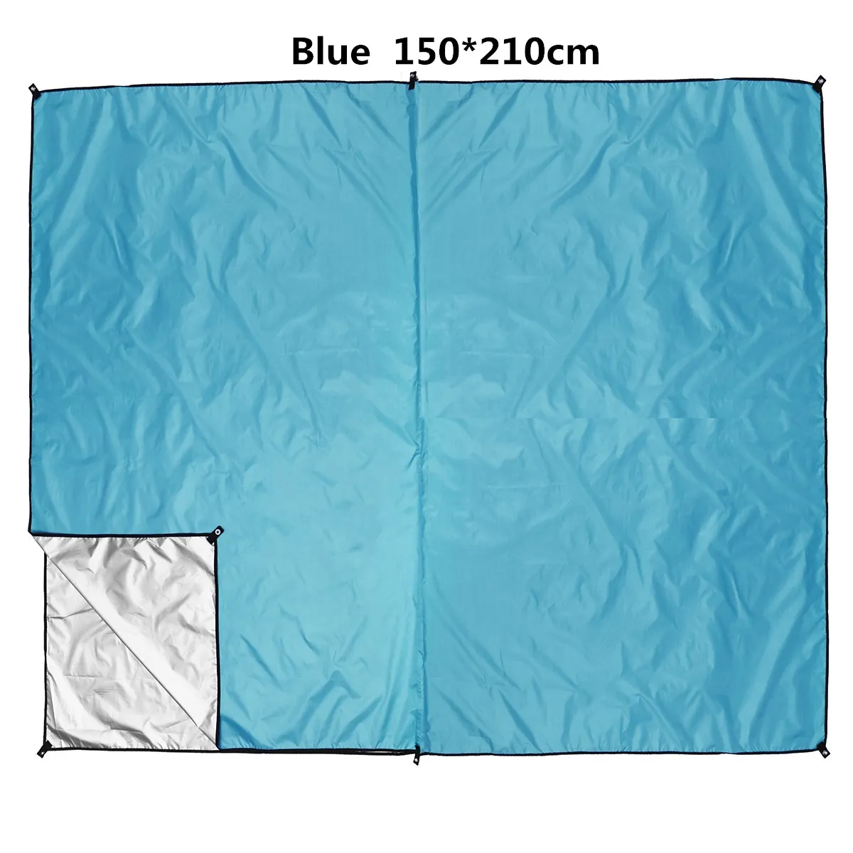 BLUE 150x210cm Водонепроницаемый солнцезащитный навес брезент тентовая тень ультралегкий УФ садовый тент навес Зонт Открытый Кемпинг гамак дождь муха - Цвет: BLUE 150x210cm