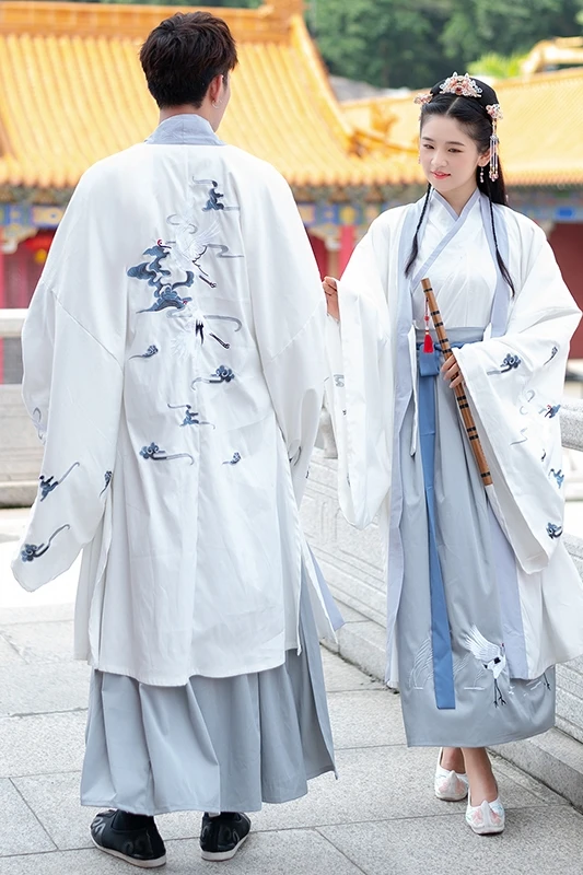 Оригинальная пара Hanfu древняя китайская Одежда унисекс в стиле эпохи Тан Ming периодов рыцарские костюм ученого большой Размеры 4XL для Вес 100 кг