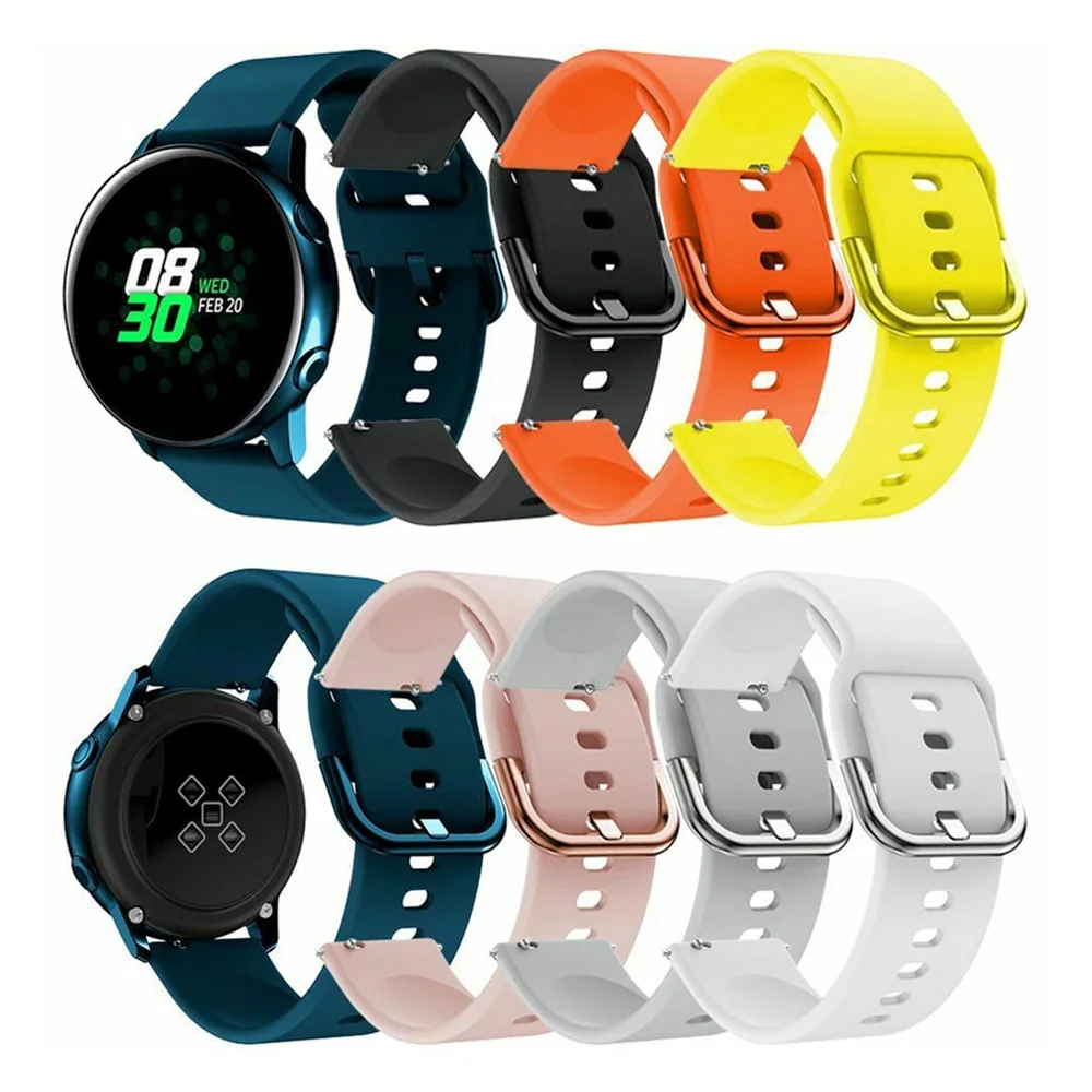 Для Galaxy watch active 2 band для samsung Galaxy watch Active 2 42 мм ремешок для часов gear sport для Huami Amazfit Bip аксессуары