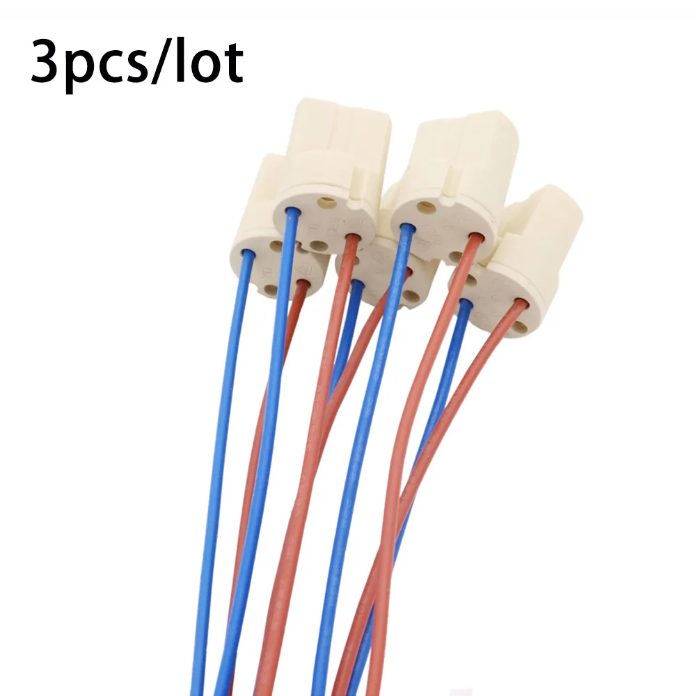 G9 Ceramic Lamp Holder Lighting accessories 110-240V Lamp Base With Wire DIY Socket For G9 LED Bead 3pcs/lot