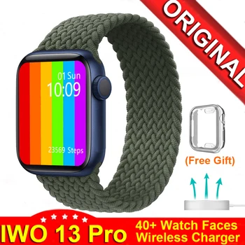 

Original IWO 13 Series 6 1:1 Smart Watch W56 1.75"HD Bluetooth Calls Wireless Charger ECG PPG Heart Rate Monitor Smartwatch