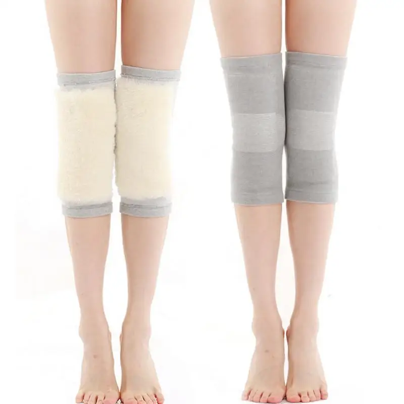 1Pair Wool Warm Knee Wrap Knee Braces Supports for Sports Ski Cycling Winter