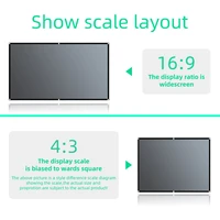 Salange Projector Screen 16:9 Metal Anti Light Curtain Reflective Fabric Cloth For YG300 XGIMI H3 HALO Mogo Xiaomi DLP Projector - Image 3