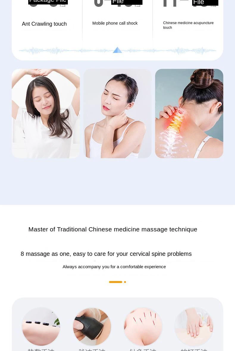 Inteligente sem Fio de Aquecimento Alívio da Dor Pulso Pescoço Massageador Dezenas Ferramenta Cuidados Saúde Relaxamento Carregamento Usb Cervical Ems 18 Instrumento Da Massagem Da garganta