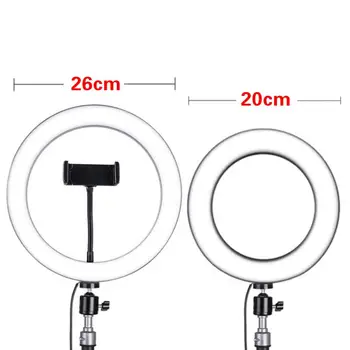

26cm/10inch Ring Light - LED Camera Selfie Light Ring can use with Tripod for Makeup Youtube for Video Photography