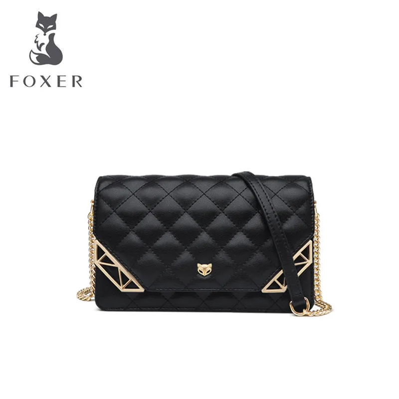 FOXER, женские кожаные сумки, модная сумка из воловьей кожи, роскошные сумки, женские сумки, дизайнерские сумки, известный бренд, женские сумки через плечо