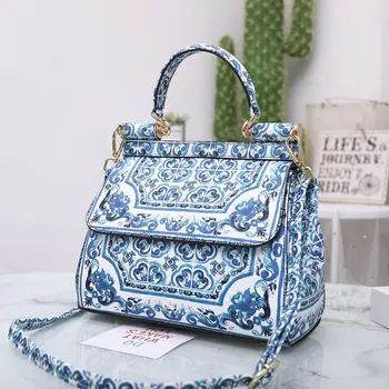 

New Fashion Printed Bags Hand-over-the-Shoulder Bag Women's Bag Single-Shoulder Bag