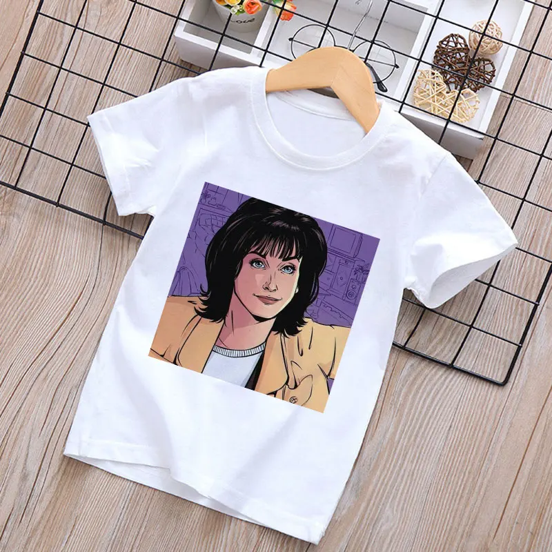 Kawaii/футболки для мальчиков футболка с рисунком мороженого детские забавные модные рубашки для девочек Harajuku короткий рукав милый дизайн для отдыха
