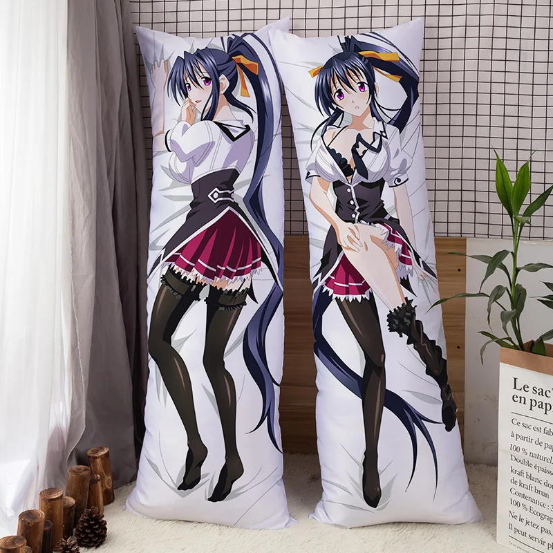 Anime Dakimakura High School DxD Himejima Akeno Body Pillow Cover Case Cosplay Hugging